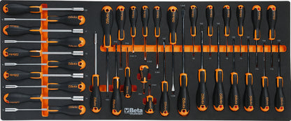 BETA RSC24AXLP/7 Gereedschapswagen met 7 laden + assortiment van 418 gereedschappen