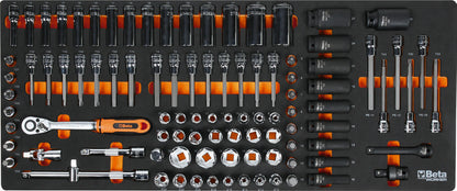 BETA RSC24AXLP/7 Gereedschapswagen met 7 laden + assortiment van 418 gereedschappen