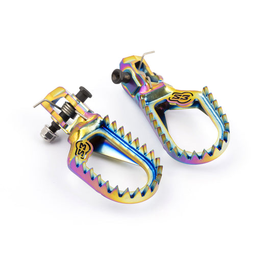 S3 Titanium Rainbow Foot Pegs
