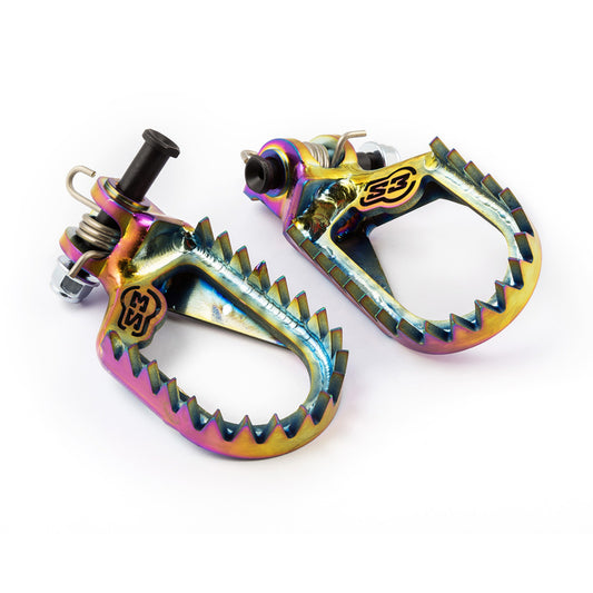 S3 Titanium Rainbow Foot Pegs
