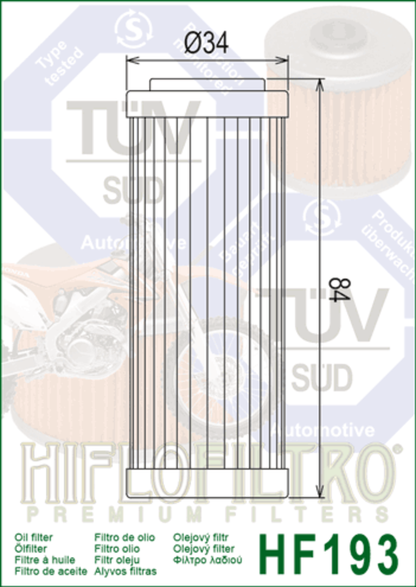 HIFLOFILTRO Oliefilter - HF193