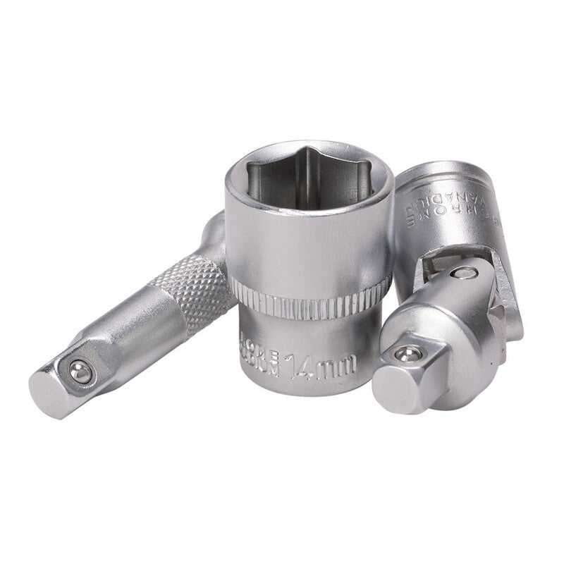 DRAPER HI-TORQ® Metrische doppen- en bitset - 1/4" Sq. Dr. - 40 stuks