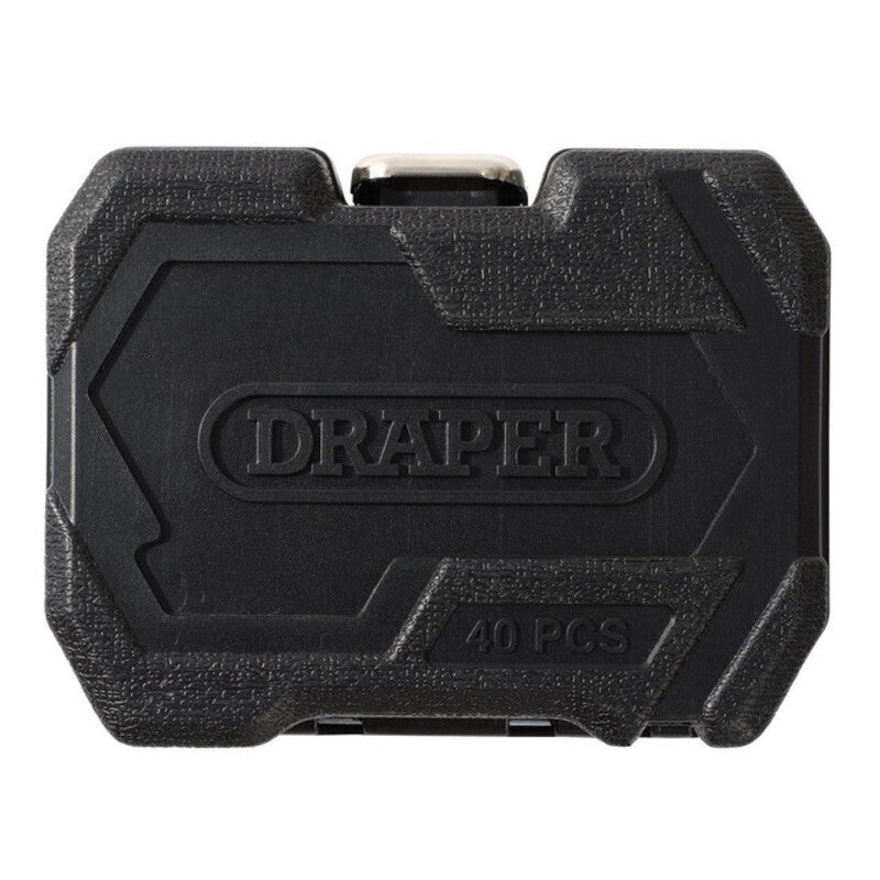 DRAPER HI-TORQ® Metrische doppen- en bitset - 1/4" Sq. Dr. - 40 stuks