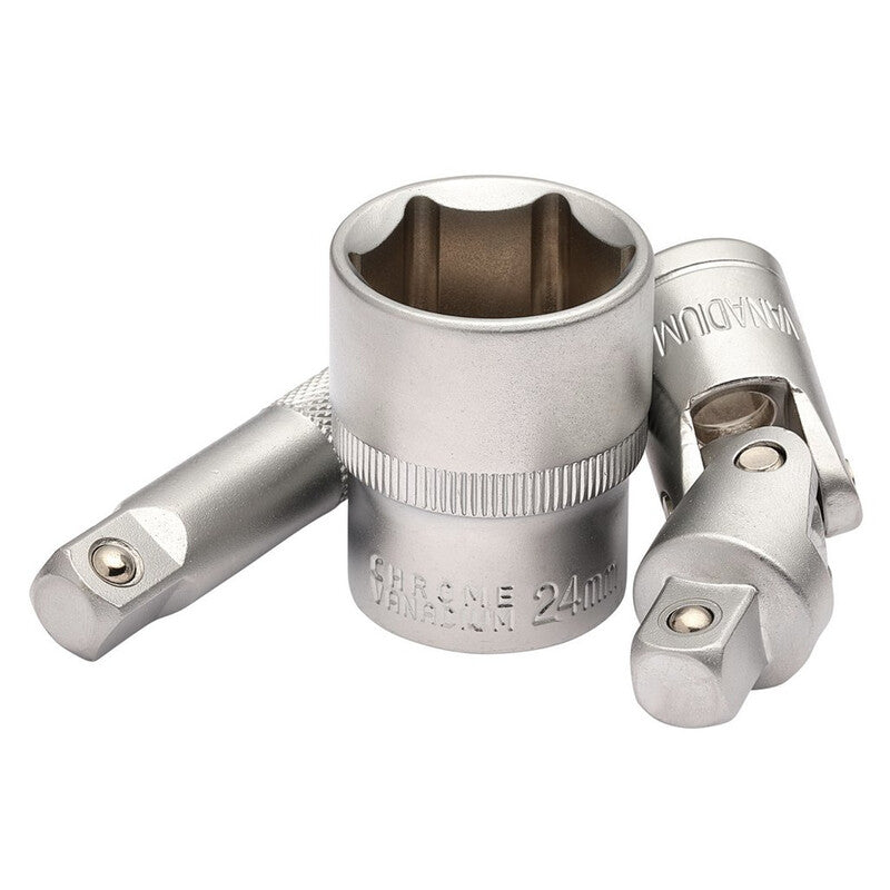 DRAPER HI-TORQ® Metrische doppen- en bitset - 3/8" Sq. Dr. - 58 stuks