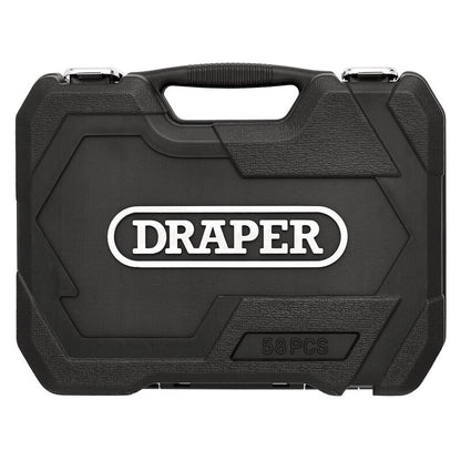 DRAPER HI-TORQ® Metrische doppen- en bitset - 3/8" Sq. Dr. - 58 stuks