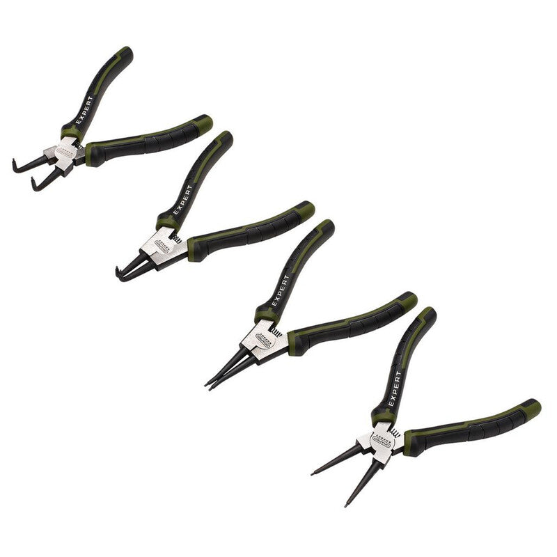 DRAPER Borgringtangenset - 180 mm - 4 stuks