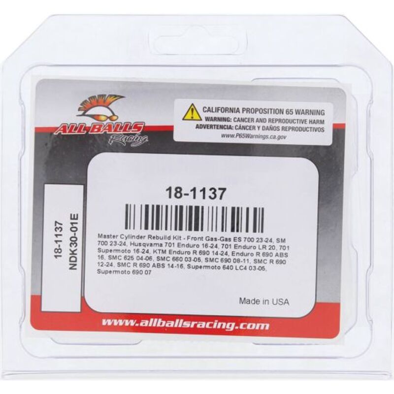 ALL BALLS Reparatiekit hoofdremcilinder