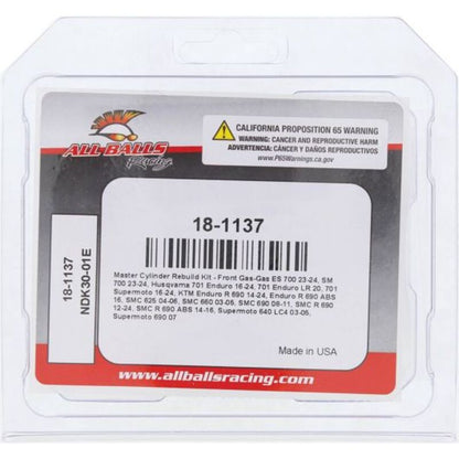 ALL BALLS Reparatiekit hoofdremcilinder