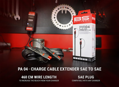 BS BATTERY Charge Cable Extender PA04 - SAE To SAE
