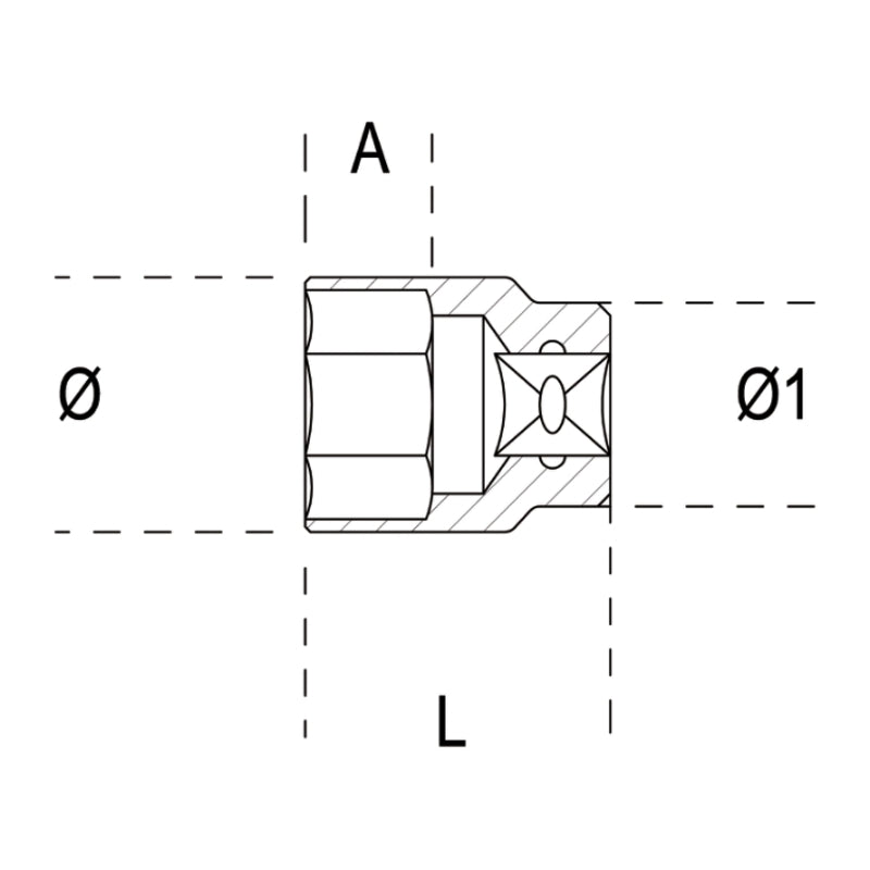 BETA Socket 3/4 Ø60MM