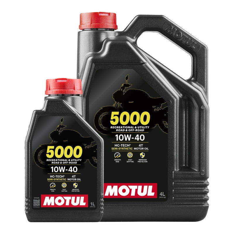 MOTUL 5000 Motor Oil Promo Pack - 10W40 4T 4L + 1L Offered