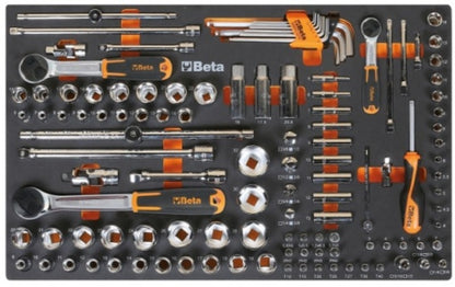 BETA TOOLS Soft Foam Tray with Tool Assortment