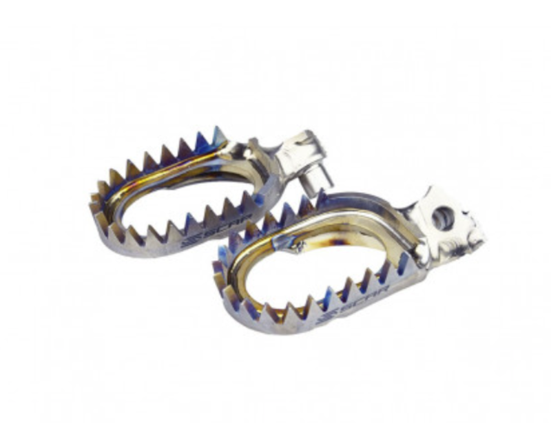 SCAR Anti-Mud Footpegs Titanium