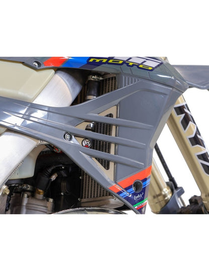 AXP Hard Enduro Radiatorbeschermers – HDPE 8 mm – Zwart