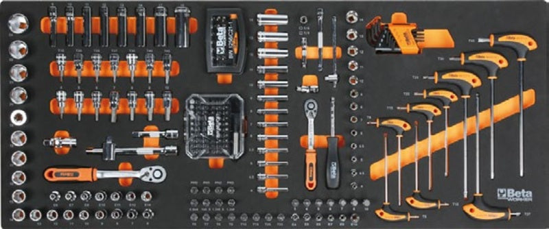 BETA Gereedschapswagen XL met 7 laden + assortiment 418 gereedschappen