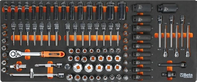 BETA Gereedschapswagen XL met 7 laden + assortiment 418 gereedschappen