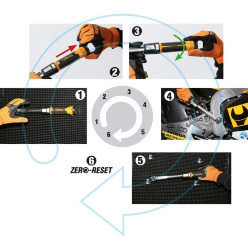 BETA 666 Zero-Reset Torque Wrench - 20-100 NM