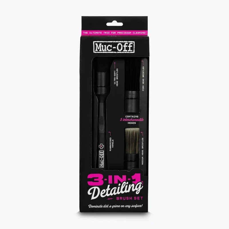 MUC-OFF 3 in 1 Detailing Brush Set