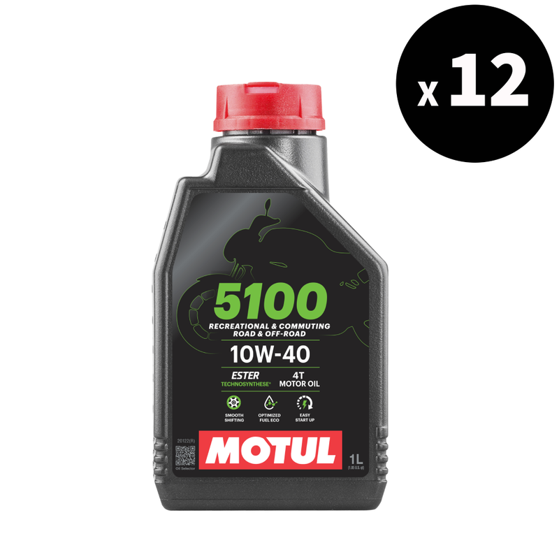 MOTUL 5100 4T Motor Oil - 10W40 1L x12