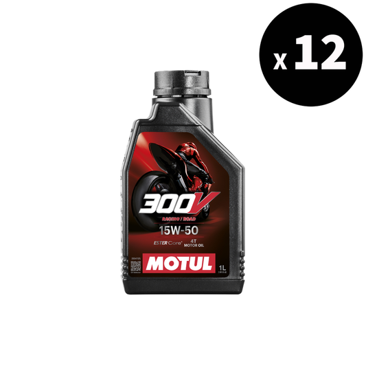 MOTUL 300V Factory Line Road Racing 4T Motor Oil - 15W50 1L x12 