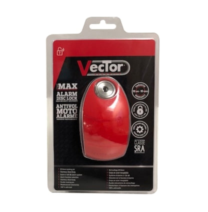 VECTOR The Max Alarm Disc Lock (120dB) - Ø14mm - SRA Certified - 10 pcs