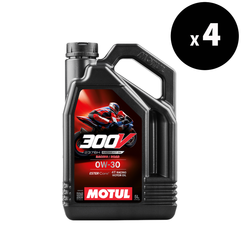 MOTUL 300V Factory Line Racing Olie kit 2376H 0W-30 4T - x 4