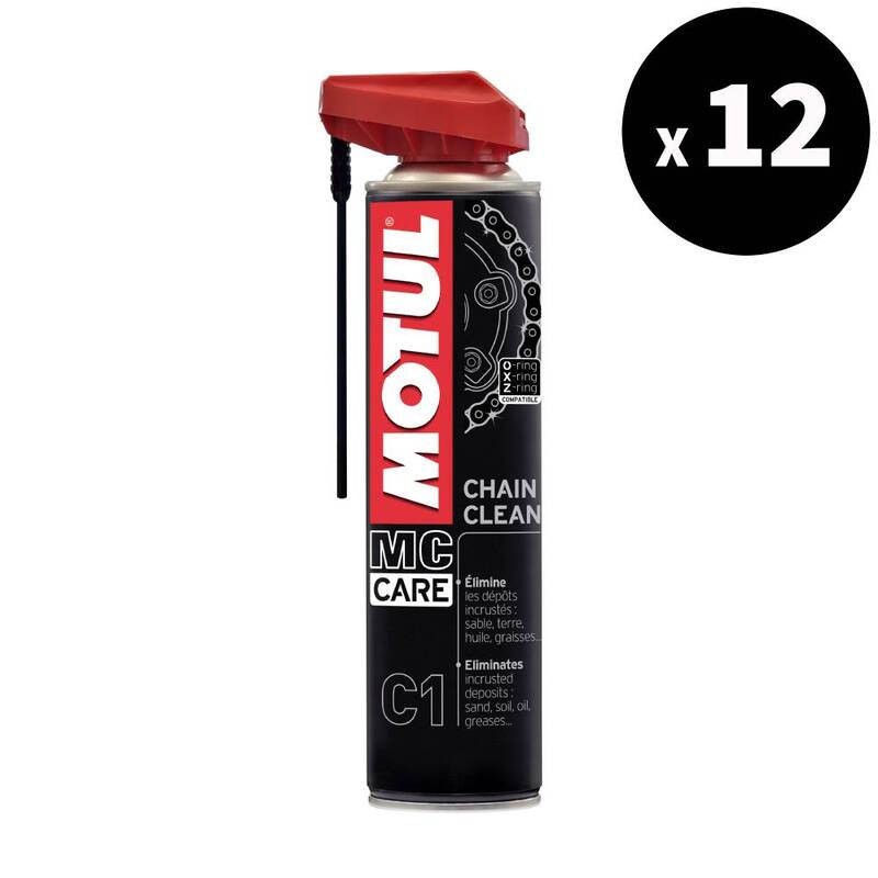 MOTUL MC Care Chain Clean Chain Cleaner - Spray 400 ml x 12 