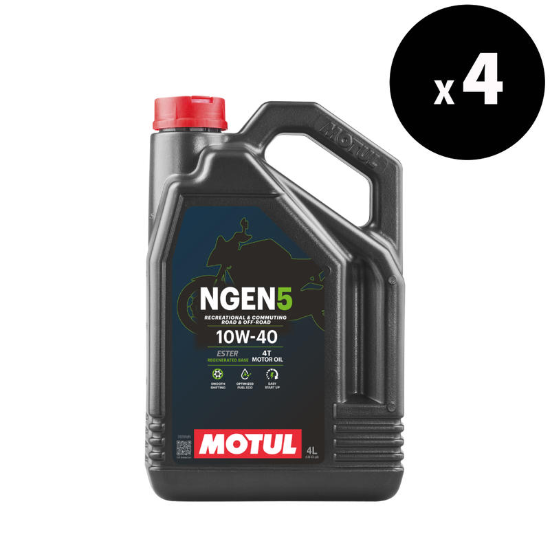 MOTUL NGEN 5 4T Motor Oil - 10W-40 4L x4