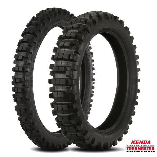 KENDA Bandenset MX entrainement K760 Trakmaster 2 (Avant 80/100-21 + Arrière 100/100-18)