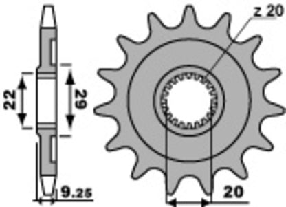 EK/PBR Chain Kit 520MRD7 13/51-116 - Standard Rear Sprocket