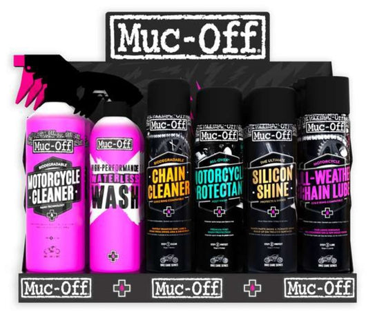 MUC-OFF Slat Wall Starter Pack - Clean, Protect, Lube