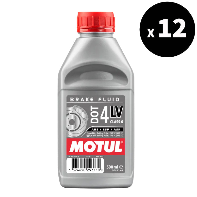 MOTUL DOT 4 LV Brake Fluid - 500ml (x12)