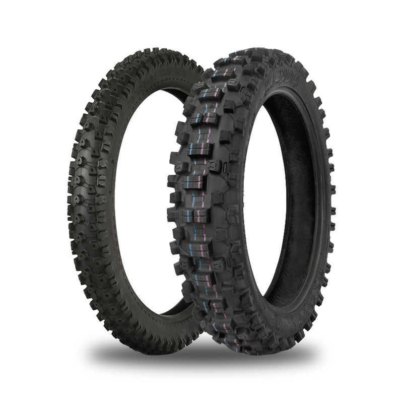 KENDA Bandenset Mini Cross (Front CARLSBAD 60/100-14 + Rear WASHOUGAL III 80/100-12)