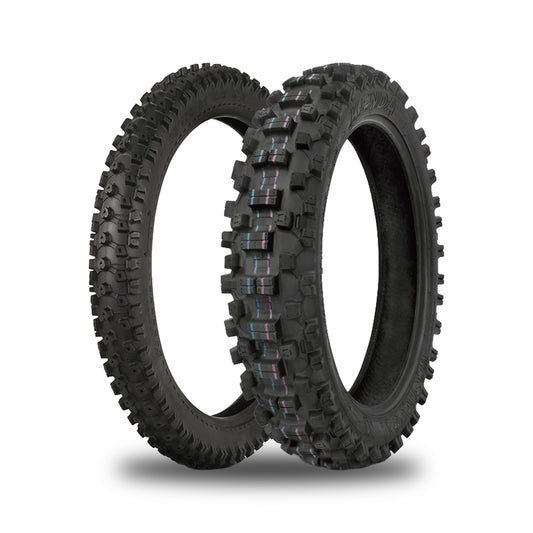 KENDA Bandenset Mini Cross (Front CARLSBAD 60/100-14 + Rear WASHOUGAL III 80/100-12)