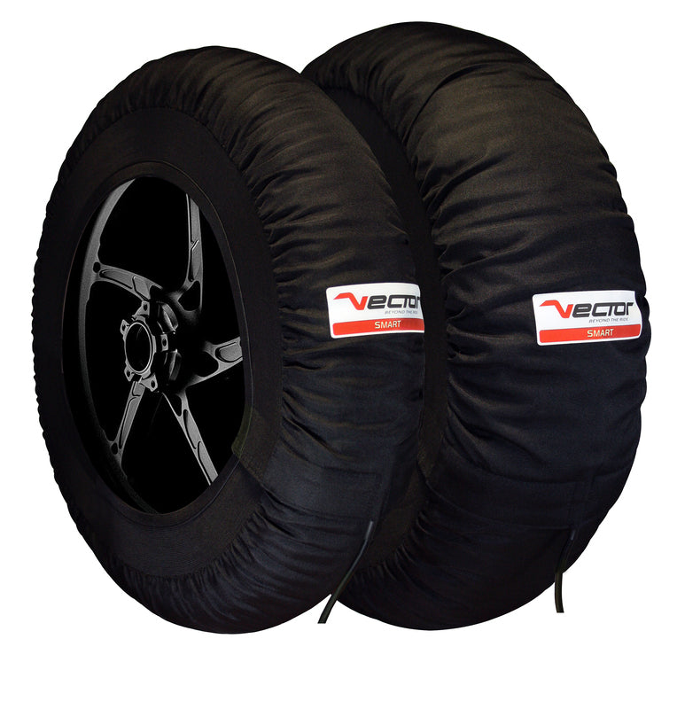 VECTOR Smart 120/190 2-set Bandenwarmers + gratis Pit Stop paddock mat zwart