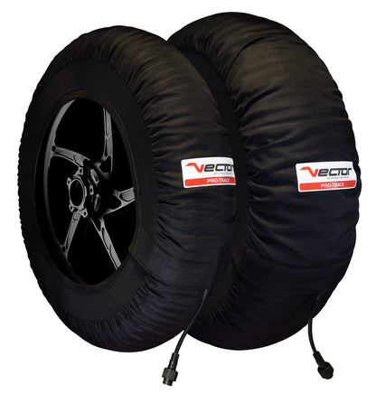 VECTOR Pro-Track 120/190 2-set Bandenwarmers + gratis Last Lap paddock mat