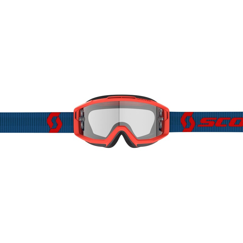 SCOTT Split OTG Crossbril - Premium Black/Wit, Works Heldere Lens