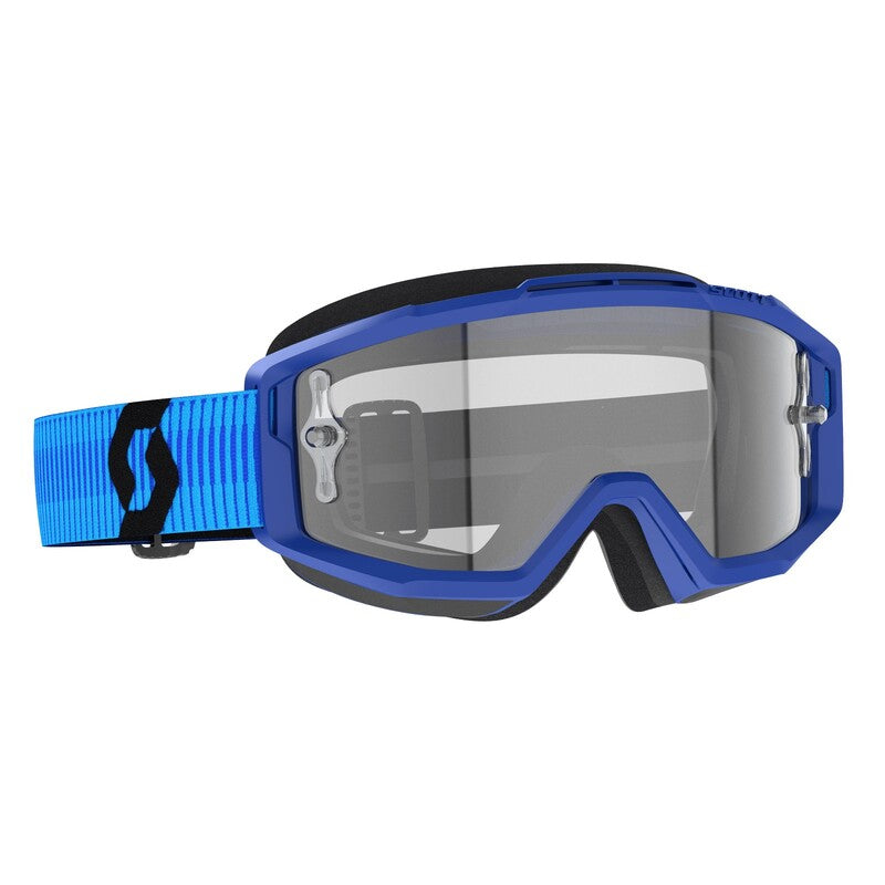 SCOTT Split OTG Crossbril - Premium Black/Wit, Works Heldere Lens