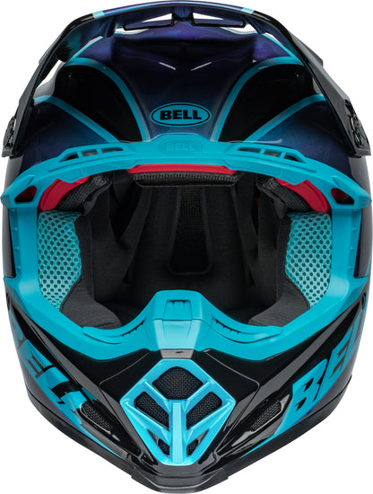 BELL Moto-9S Flex helm - Sprite Gloss Black/Blue
