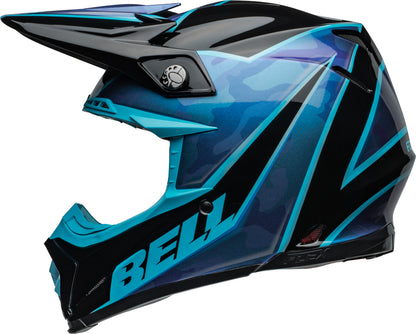 BELL Moto-9S Flex helm - Sprite Gloss Black/Blue