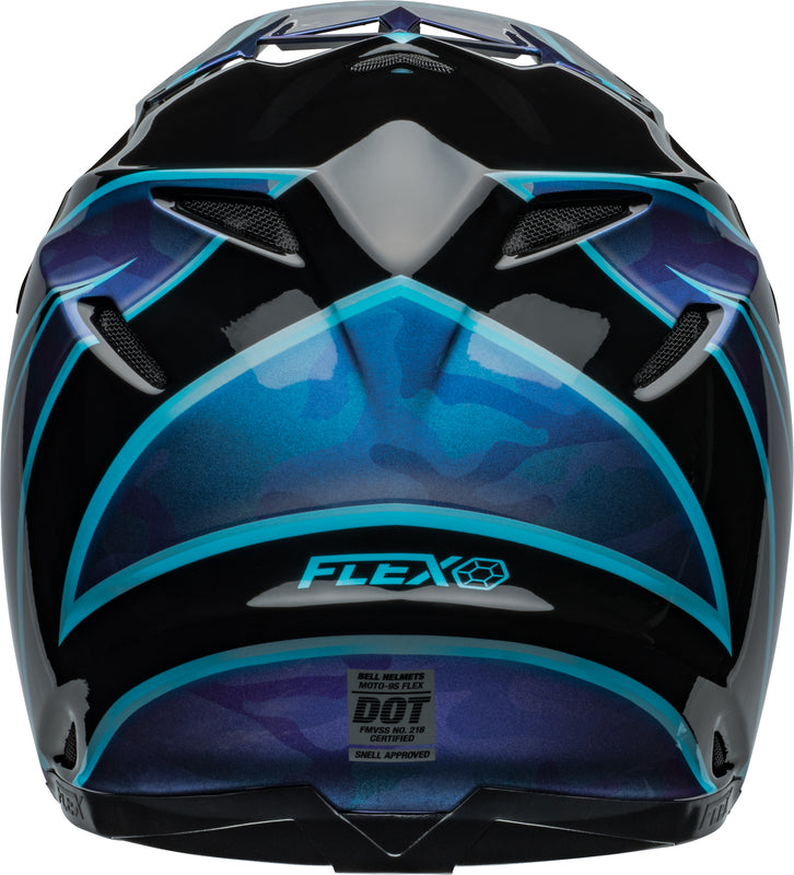 BELL Moto-9S Flex helm - Sprite Gloss Black/Blue