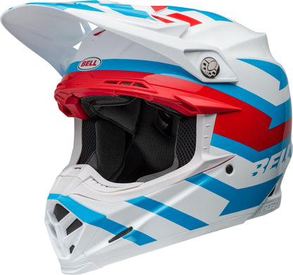 BELL Moto-9S Flex helm - Banshee Gloss White/Red
