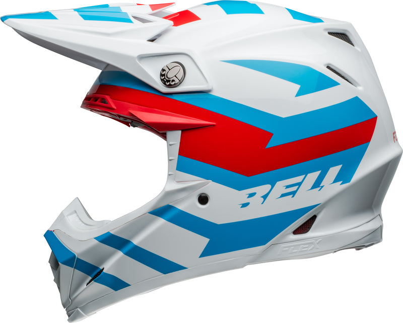 BELL Moto-9S Flex helm - Banshee Gloss White/Red