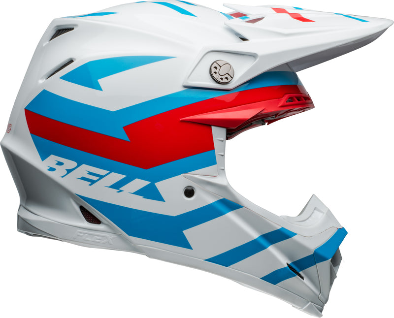 BELL Moto-9S Flex helm - Banshee Gloss White/Red