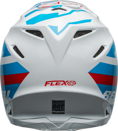 BELL Moto-9S Flex helm - Banshee Gloss White/Red
