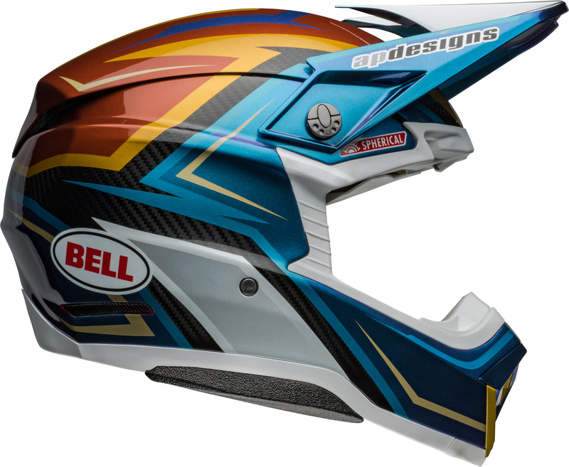 BELL Moto-10 Spherical helm - Tomac Replica 24 Gloss White/Gold