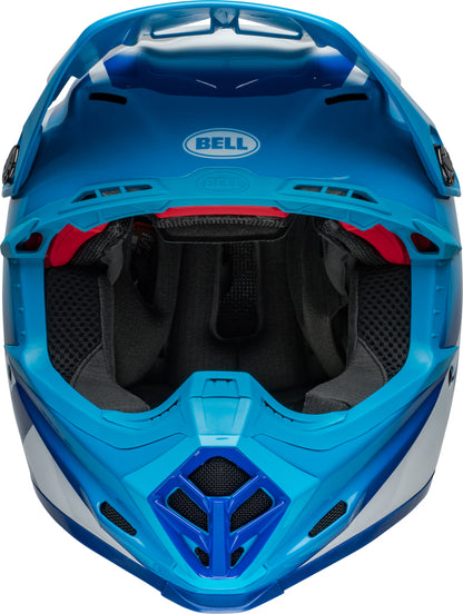 BELL Moto-9S Flex helm - Rail Gloss Blue/White