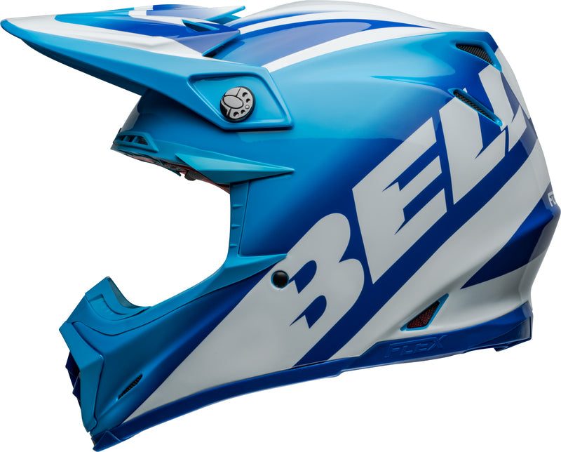 BELL Moto-9S Flex helm - Rail Gloss Blue/White