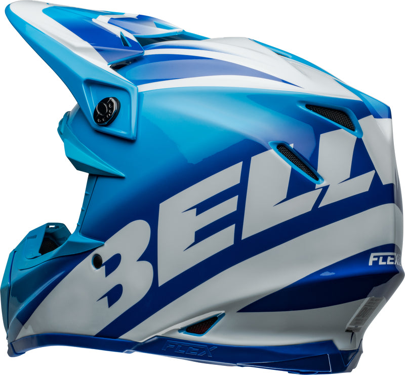 BELL Moto-9S Flex helm - Rail Gloss Blue/White