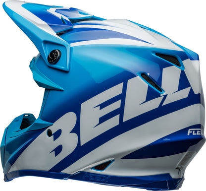 BELL Moto-9S Flex helm - Rail Gloss Blue/White